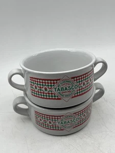 2er Set Tabasco Suppenschalen Chili Schalen McIlhenny Co Avery Island Louisiana - Bild 1 von 5