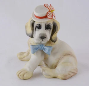 Cybis Figurine Big Top Puppy St Bernard Repaired Petal (5" Tall) - Picture 1 of 8