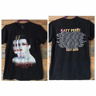 Katy Perry Witness 2017-2018 Tour Black T-shirt Unisex Small  — 第 1/4 张图片