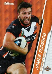 Tarjeta paralela 2015 West Tigers NRL ESP Traders - James Tedesco - Imagen 1 de 3