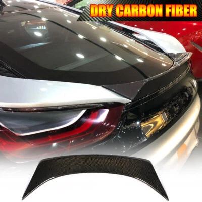 DRY CARBON FIBER Rear Trunk Lip Tail Spoiler Wing For BMW i8 I8 Coupe 2014-2018  - Image 1 of 4