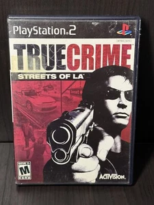 True Crime Streets of LA PS2 PlayStation 2 Completo CIB Probado Etiqueta Negra - Imagen 1 de 3