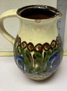 Pitcher CERAMIC PRE OWNED  HAS A  few chips on rim FREE SHIPPING - Picture 1 of 3