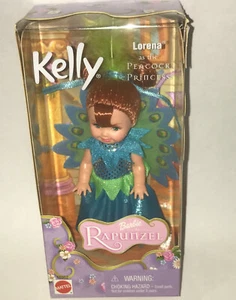 4" LORENA Pfau Prinzessin Barbie Rapunzel Kelly Freund Puppe Mattel NEU in Box - Bild 1 von 2