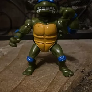 Vintage Playmates Toys TMNT Action Figure 1990 Wind up Leo Leonardo - Picture 1 of 2