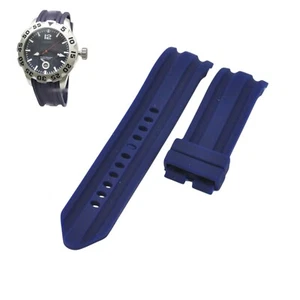 N14601G 24mm Blue Rubber Watch Strap For Nautica - Picture 1 of 7