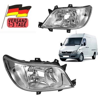 MARS TECH 2x Sprinter W903 Satz Scheinwerfer Frontscheinwer Ohne Stellmotor L+R 2001-2007