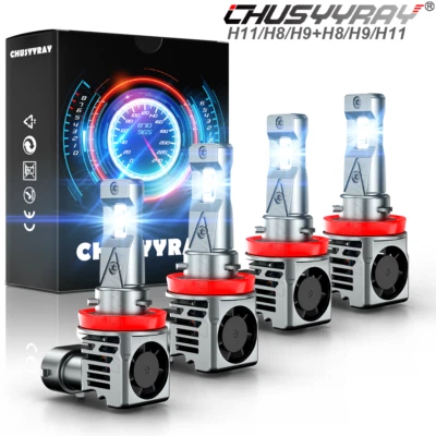 For Buick LaCrosse CX Sedan 4-Door 2005-2013 LED Headlight High Low Bulbs Combo - Image 1 of 4