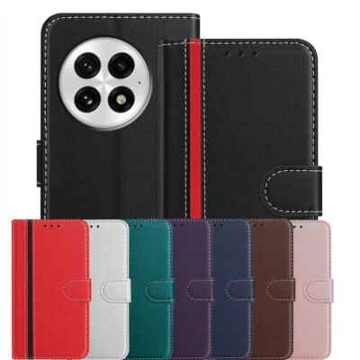 Splice Leather Wallet Phone Case For OnePlus 13 12 11 9 10 ACE 5 N30 N20 Nord 4 - Image 1 of 4