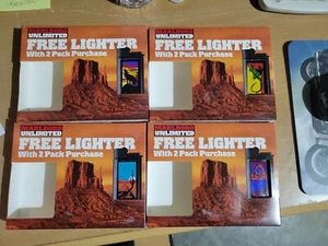 Set of Four Different Marlboro Unlimited Cigarettes Disposable Lighter N.I.B. - Imagen 1 de 7