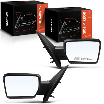 2x Espejo de ajuste eléctrico manual plegable 4 pines texturizado para Ford F-150 2004-2008 Foto 1 de 4