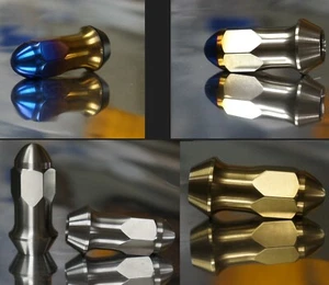 12x1.5 12x1.25 1/2-20 Closed End Titanium Wheel Lug Nut Set 17mm 60deg - Picture 1 of 10