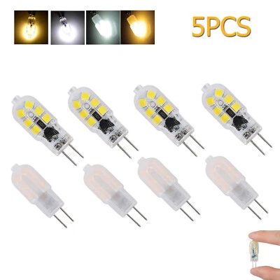 5X G4 Led Bulbs Clear/Milky White Shell Bulb 220v Warm White Corn Silicone - Image 1 of 4