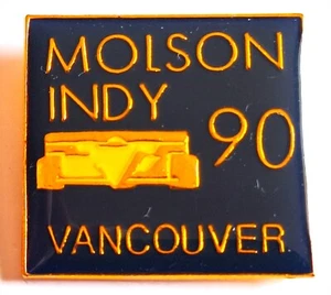 1990 Vancouver MOLSON INDY Lapel PIN Vancouver, B.C. Canada - Al Unser Jr. Wins - Picture 1 of 2