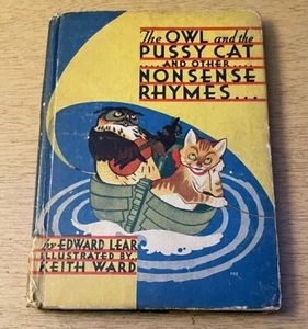 Vintage The Owl And The Pussy Cat 1932 Edward Lear Keith Ward Children’s Book - Picture 1 of 20