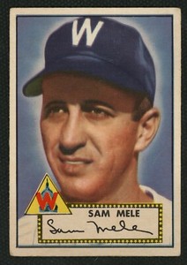 1952 Topps #94 Sam Mele ~VG/VGEX Washington Senators