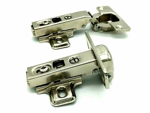 2x Verdeckte Scharniere Ã 35mm gefedert 110Â° Küchenschrank Schrank Türscharnier (15) - Bild 1 von 12