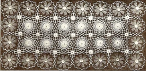 VINTAGE Cosmos Scarf Runner Doily/Crochet Pattern INSTRUCTIONS ONLY - Picture 1 of 1