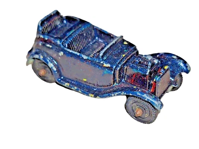 Vintage Tootsie Toy Roadster Blue Die Cast Car Automobile Metal 1970s - Image 1 of 4