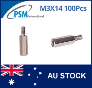 ESPACIADOR HEXAGONAL M3 X 14 PSM MACHO/HEMBRA ACERO SPA02SM314MM 100 PIEZAS - Imagen 1 de 5
