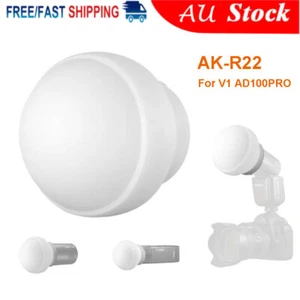 Godox AK-R22 Collapsible Silicone Diffuser Dome For V1 Series AD100PRO Flash - Picture 1 of 15