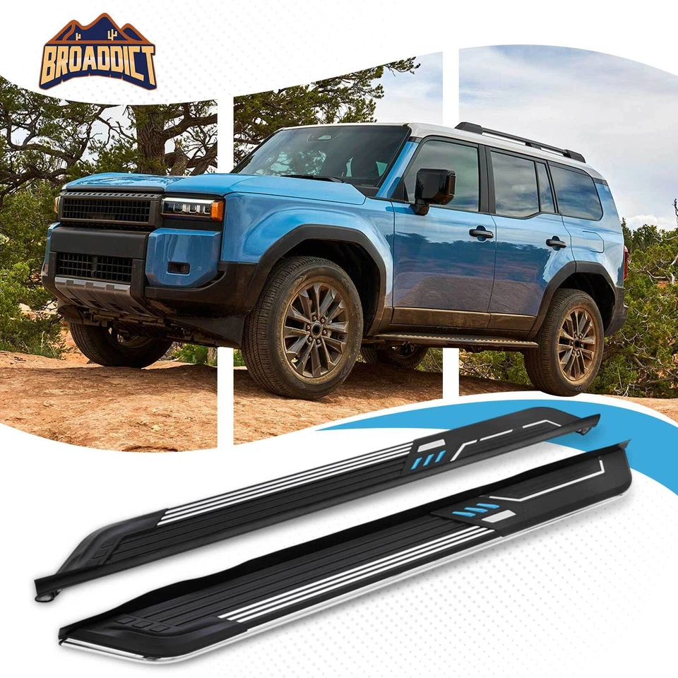 350lbs Stainless Running Board for Toyota Land Cruiser J250 2024 2025 nerf bar - Image 1 of 4