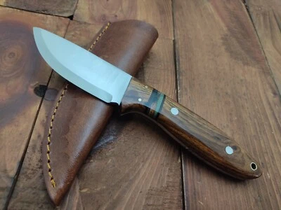 Cuchillo EDC Bushcraft Scandi Grind Camping Caza Cuchillo Hecho a Mano Personalizado 1095 Acero Foto 1 de 4