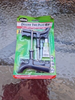 11 Piece Tire Repair Reamer Plug Kit Car Truck Pistol Grip Slime Deluxe 2040-A - Image 1 of 2