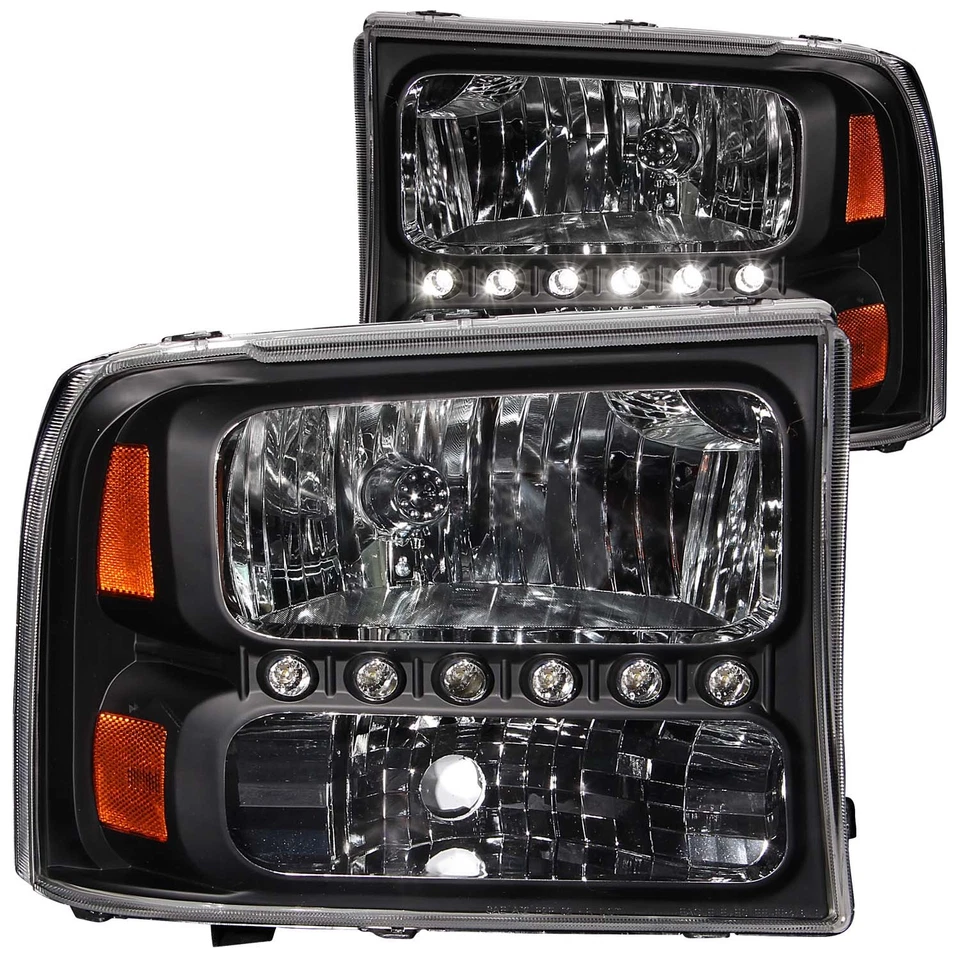 ANZO Crystal Headlight Set - Fits 1999 Ford F-550 Super Duty  - Image 1 of 4