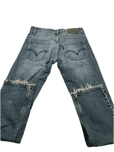 Levi's 511 Skinny Jeans Gr. 14 Regular 27X27 Distressed Knie Mädchen Blau Denim I20 - Bild 1 von 11