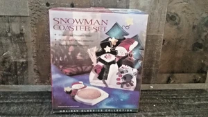 Holiday Classics Collection, Snowman Coaster Set' 6 Coasters & Snowman Holder - Picture 1 of 3