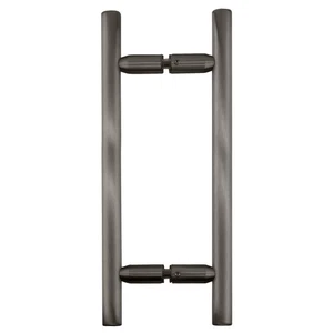 CRL LP8X8BSC Brushed Satin Chrome 8" Ladder Style Back-to-Back Pull Handles - Picture 1 of 4