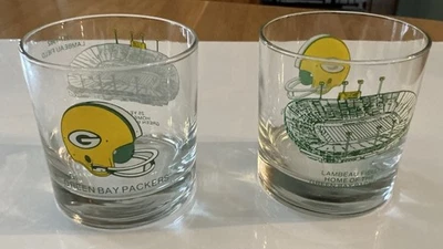 Винтажный Green Bay Packer Lowball 1982 Lambeau поле очки 4» лот из 2 - Изображение 1 из 4