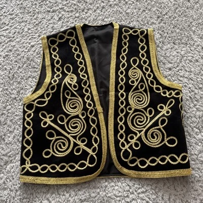 Black Turkish Waistcoat, Perfect for Costumes, Parties, Cultural Events! - Image 1 of 4