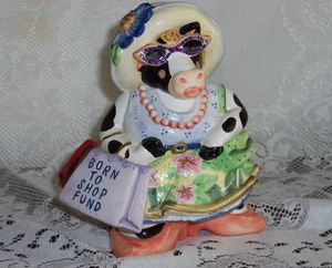 Fitz & Floyd Essentials Born To Shop Fund Bank - Imagen 1 de 6