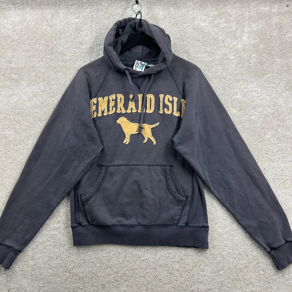 Женская толстовка с капюшоном Emerald Isle размер Small серая с длинным рукавом цвет Graphic Dog Blue 84 - Изображение 1 из 4