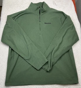 Marmot 1/4Zip Pullover Jacket Mens 2XL Green Fleece - Picture 1 of 6