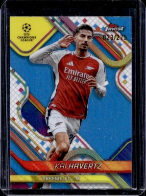 2024-25 Finest UEFA Kai Havertz Sky Blue Refractor #23/275 Arsenal - Image 1 of 2