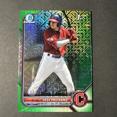 Jose Pastrano 2022 Bowman Chrome Green Mojo BCP-21 /99 Guardians 1st - Image 1 of 4