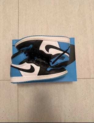 Air Jordan Retro 1 High OG Blue Toe UNC, Größe 41.5 EU - Bild 1 von 3