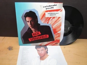 Rick Springfield: Celebrate Youth Dance Mix (M- 1985 RCA, US 12") Extended - Picture 1 of 7