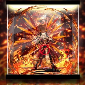 Display Case 3 Lights Fit Kotobukiya Yu-Gi-Oh! Sentouki-Kagari 1/7 PVC Figure - Picture 1 of 3