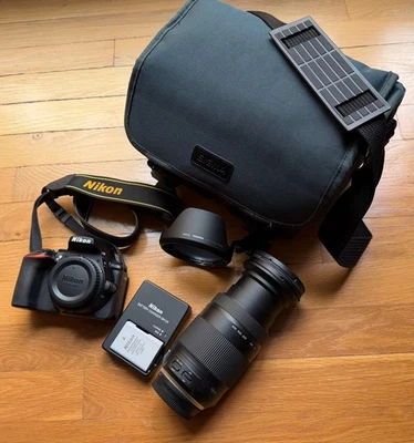 Nikon D5600 digital SLR camera upgraded with Tamron 70-400mm telephoto lens - Image 1 of 4
