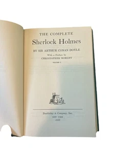 The Complete Sherlock Holmes by Sir Arthur Conan Doyle Volume 1 Doubleday 1953 - Picture 1 of 5