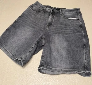 Judy Blue Shorts Women's Size 2XL Grey Denim Grunge Acid Wash - Picture 1 of 8