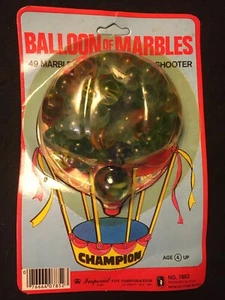 1977 Champion Balloon of Marbles by Imperial NRFB 49 Marbles, One Shooter - Picture 1 of 2