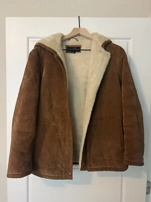 Abrigo Mujer Gallery Gamuza Cuero Con Capucha Forro Piel Sintética, Acogedor Cálido S Foto 1 de 4