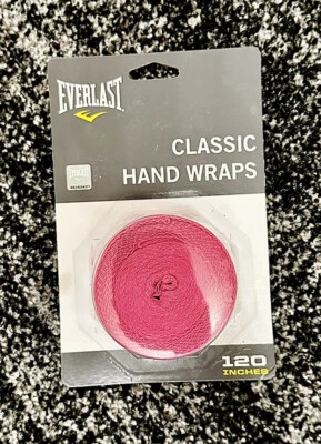 Everlast Classic Hand Wraps 120 Inches Boxing, Fitness, MMA Training, PINK NEW - Image 1 of 2