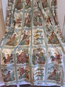 VTG Curtains Drapes Wildlife Hunting Cabin Lodge Lake House 26” X 64 /36” X 64 - Picture 1 of 9
