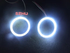 50mm 2pcs LED Angel Eyes Rings COB lens Q5 Hella Car Decorative Lights, big fog - Picture 1 of 5